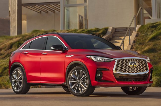 日産の新しい高級ミッドサイズSUVクーペ「インフィニティQX55